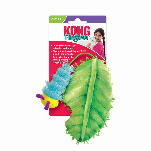 Kong Flingaroo jouet interactif pour chat forme chenille - La boite à Penny
