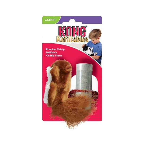 KONG Refillables écureuil et herbe à chat