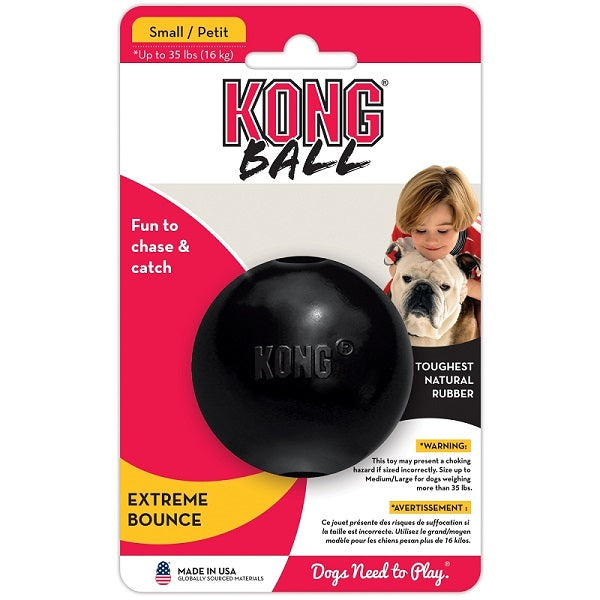 Kong extrême balle noir format petite - La boite à Penny