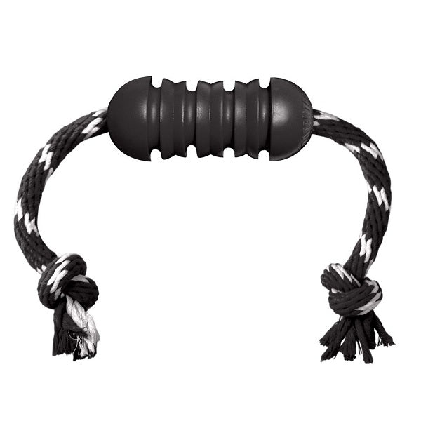 Kong extrême dental noir format medium avec corde - La boite à Penny