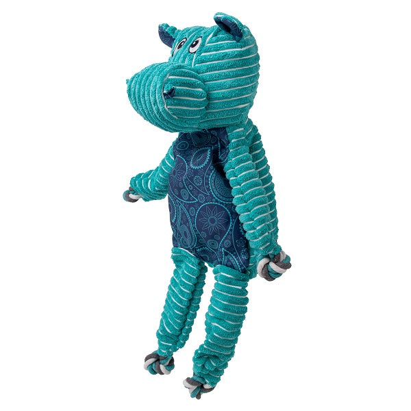 KONG Floppy Knots Hippopotame bleu JUMBO