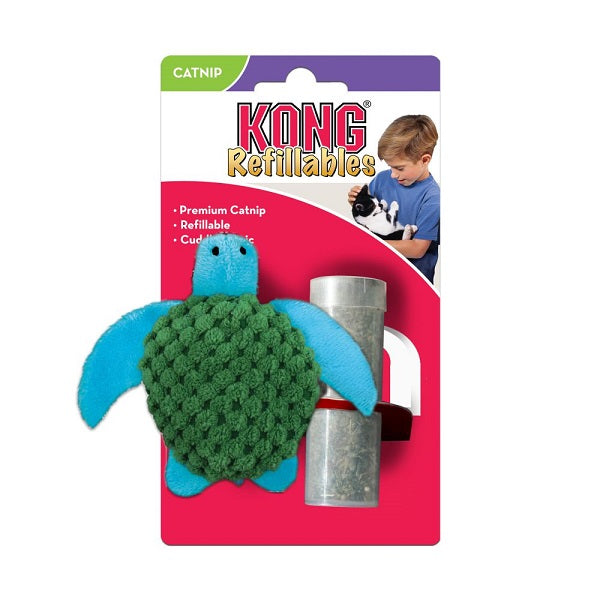 Kong refillables tortue et herbe à chat - La boite à Penny