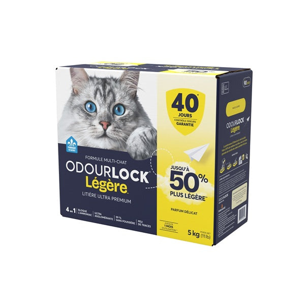 Intersand Odourlock Légère Litière Agglomérante, Parfum Délicat 5kg