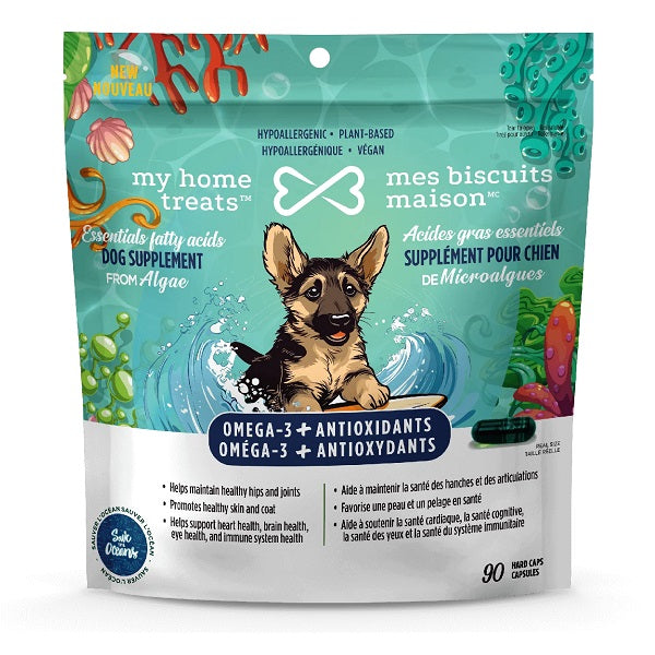 Mes Biscuits Maison-supplément oméga-3 pour chien - Santé articulaire et pelage 90 capsules