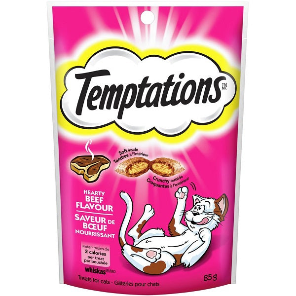 Temptations gâteries pour chat saveur de bœuf - La boite à Penny