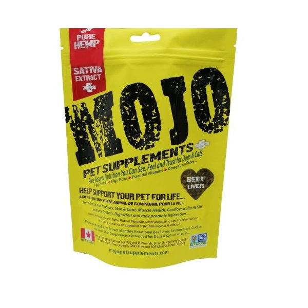 Mojo Boeuf, Suppléments Pour Chiens Et Chats à Base De Chanvre, 186g