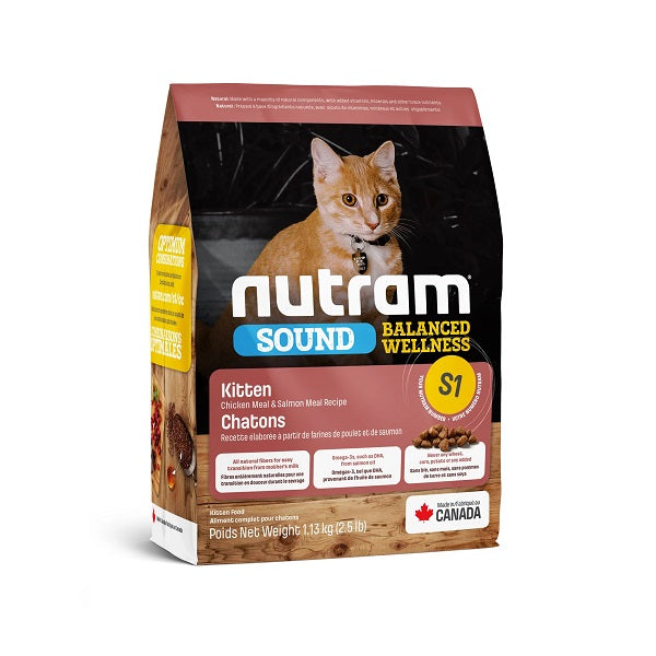 Nutram Sound S1 Chaton Poulet Et Saumon 2.5lbs