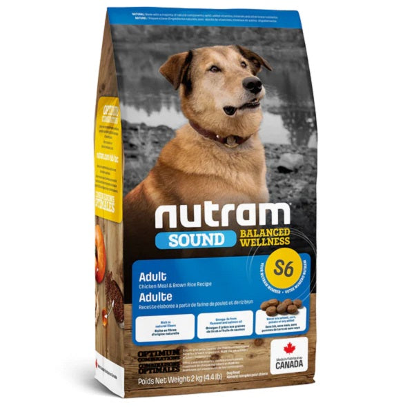 Nutram Sound S6 pour Chien poulet et riz brun 4.4lbs - La boite à Penny