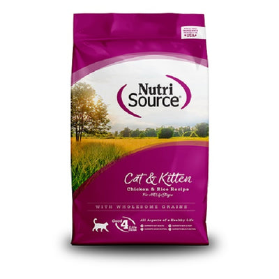 NutriSource nourriture pour chat et chaton Poulet et Riz 12lb