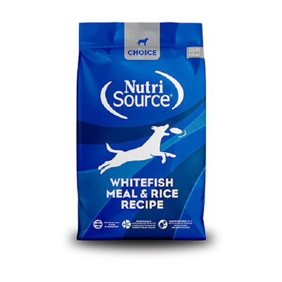 NutriSource Choice nourriture pour chien recette de farine de poisson blanc et riz 40lb