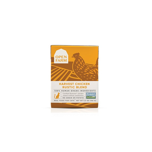 OPEN FARM mélange rustique au poulet pour chats 156g