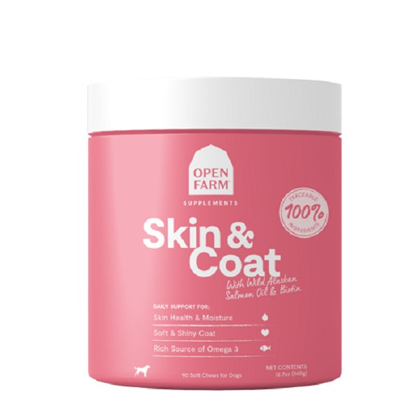 OPEN FARM supplément peau et pelage pour chien 360g