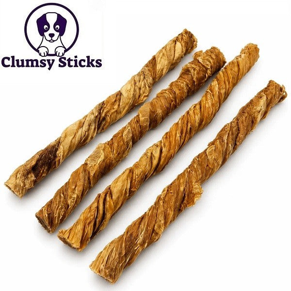 Clumsy Sticks Bâton de vessie de Buffle torsadé 6''