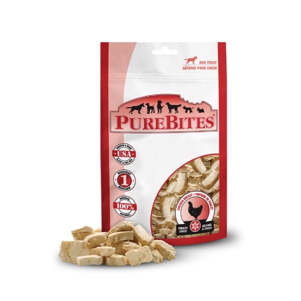PUREBITES Gâteries de Poitrine de Poulet Lyophilisées 85g