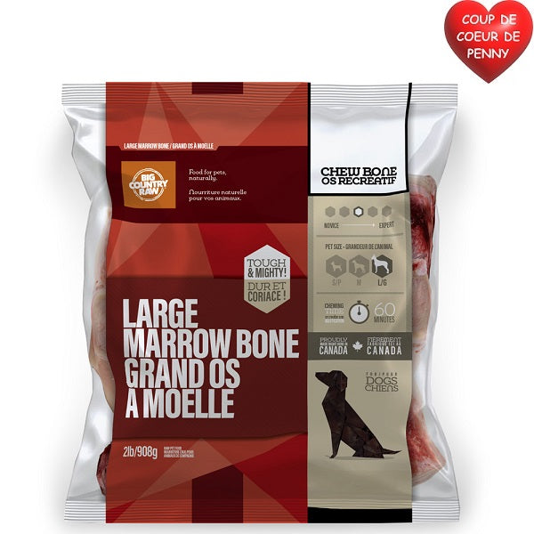 Big Country Raw Os large à moelle de boeuf 2lb