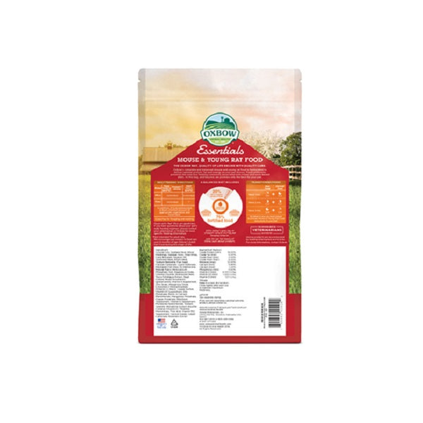 Oxbow Essentiels Nourriture pour Souris et Jeunes Rats 2.5lb - La boite à Penny