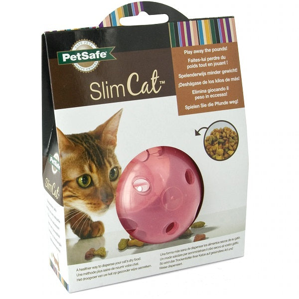 PetSafe Slimcat balle contrôle de poids rose - La boite à Penny