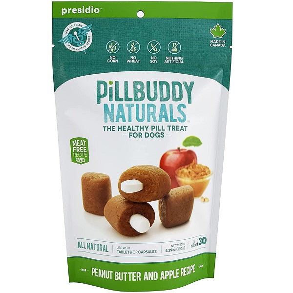 Presidio PillBuddy beurre d'arachide et pomme pour chien 150g - La boite à Penny