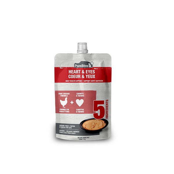 PUREBITES Plus Crémeux cœur & yeux pour chats 71g