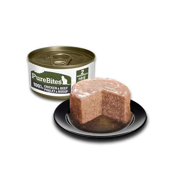 Purebites 100% pur pâté poulet et bœuf pour chat 71g - La boite à Penny