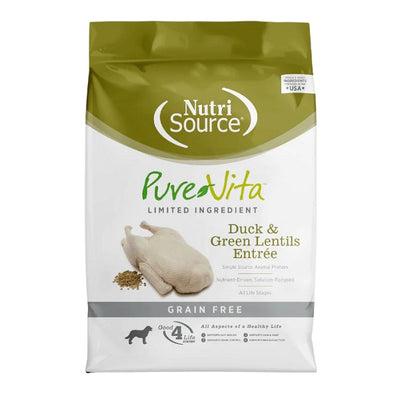 NutriSource Pure Vita Canard et Lentilles vertes pour chiens 25lb - La boite à Penny