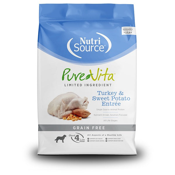 NutriSource Pure Vita Dinde et patate douce pour chiens 4lb