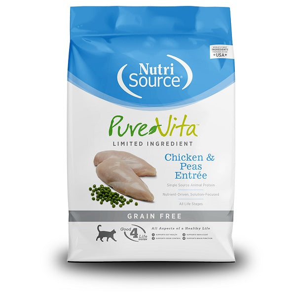 NutriSource Pure Vita au poulet et aux pois pour chats 12lb