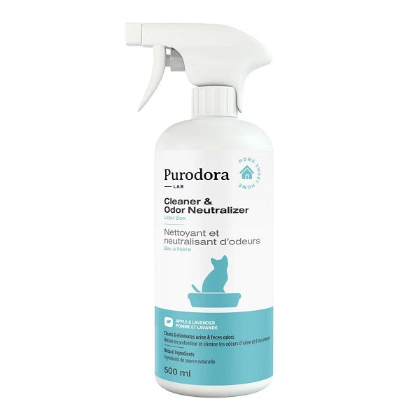 Purodora Lab Nettoyant/Neutralisant D'odeurs Pour Bac à Litière 500ml - La boite à Penny