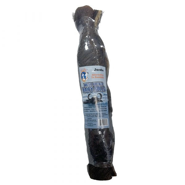 QT Dog joue de buffle d'eau 12 pouces avec poils