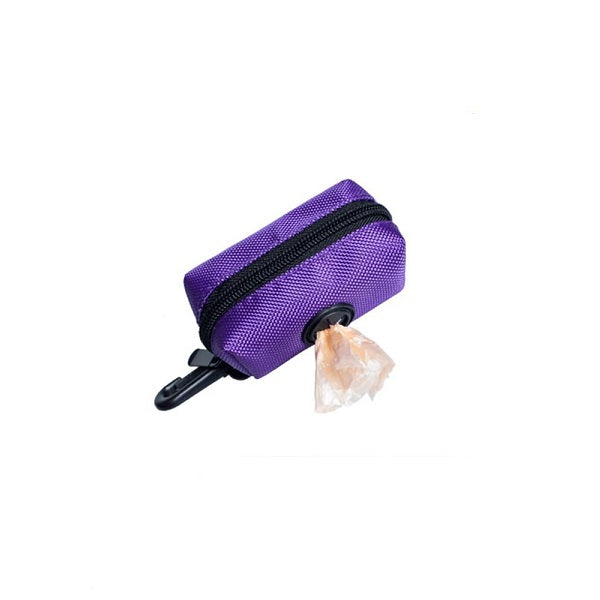 Pochette mauve distributrice de sac à ramassage pour chien - La boite à Penny