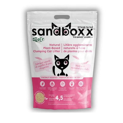 Sandboxx litière écologique naturelle à base de plantes senteur noix de coco