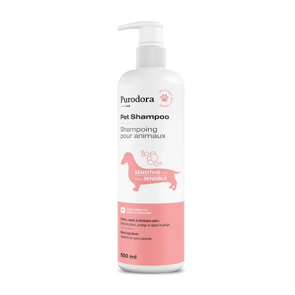 Purodora Lab Shampoing pour animaux peau sensible 500ml - La boite à Penny