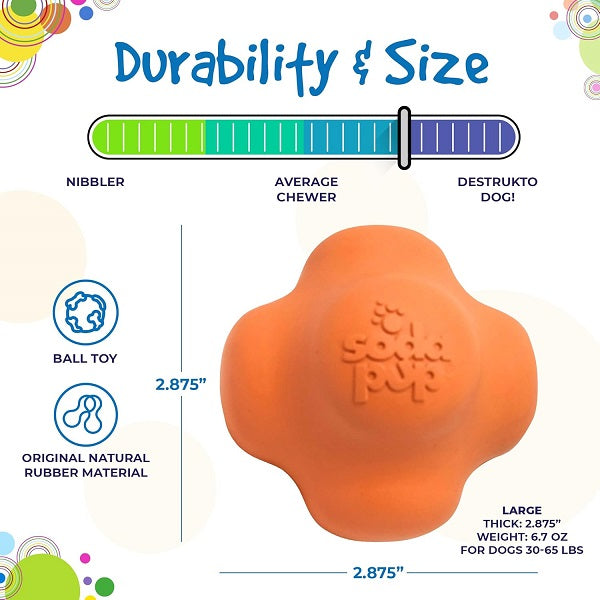 SodaPup Balle Crazy Bounce Orange Large