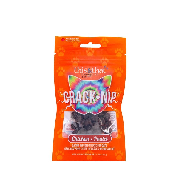 This & That Feline Crack-Nip au poulet gaterie pour chat 43gr