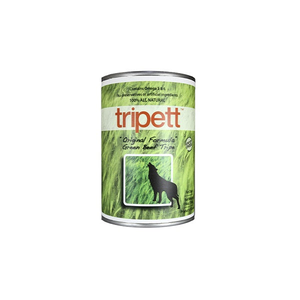 TRIPETT® originale aux tripes de bœuf vertes pour chien 340g - La boite à Penny