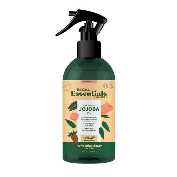 Tropiclean Essentials- Vaporisant Rafraichissant Huile de Jojoba 237ml - La boite à Penny