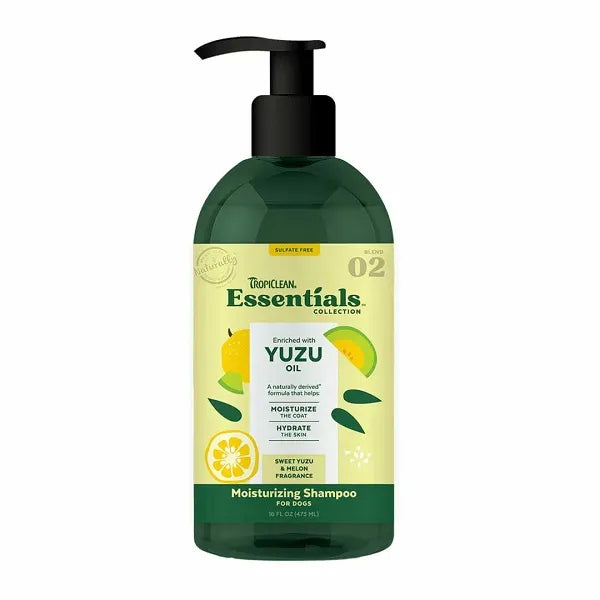 Tropiclean Essentials Shampoing Hydratant Huile de Yuzu 473ml - La boite à Penny