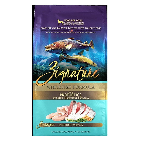 Zignature Poisson Blanc pour Chiens 4lb - La boite à Penny