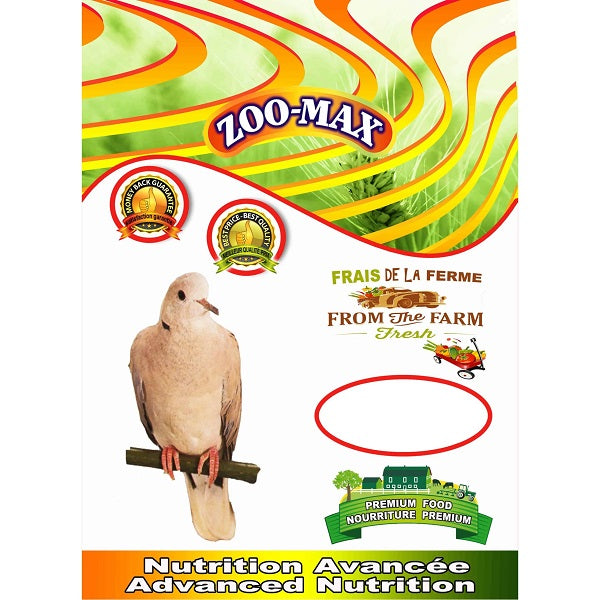 Zoo-Max Nourriture Colombe et tourterelle 4 lbs