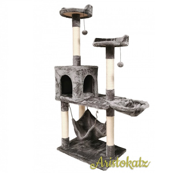 Arbre à chat Aristokatz style condo 55" gris