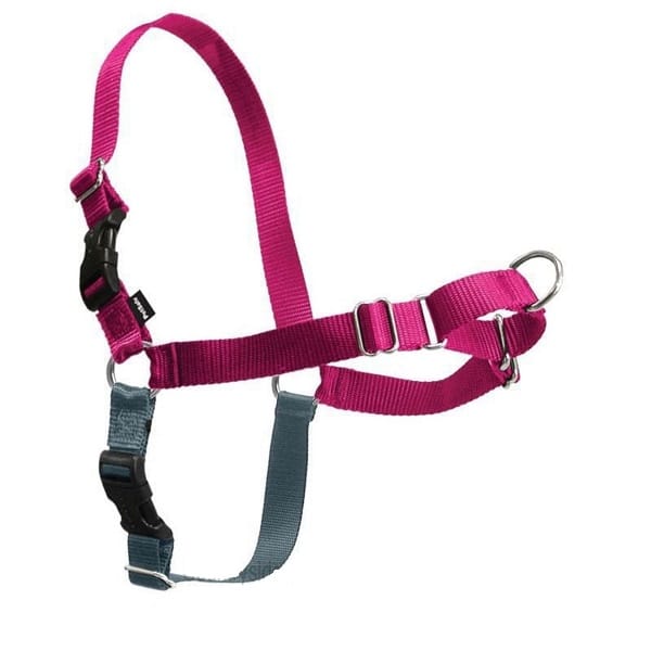 Harnais Deluxe Easy Walk sans traction Large - Rose et Noir