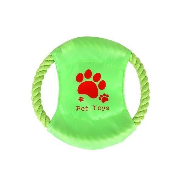 Jouet en corde pour chien disque volant