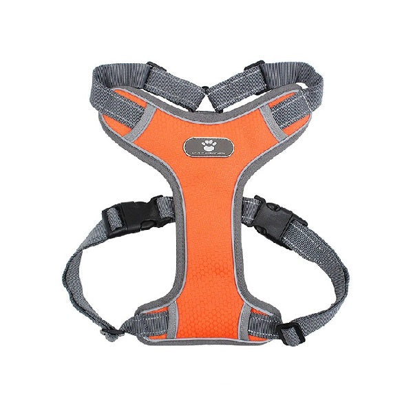 Harnais orange imperméable pour chien moyen - La boite à Penny