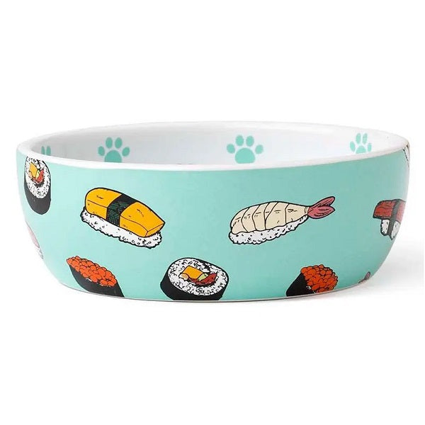 Bol pour chat Sushi en Grès 5" - La boite à Penny