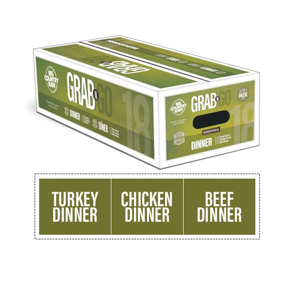 Big Country Raw Grab&Go dîner 18 pour chien