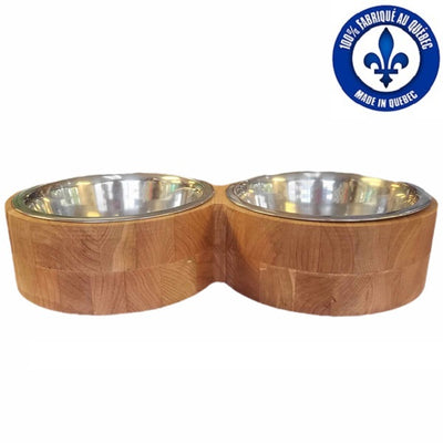 ArboRustique Bol Artisan double pour gros chien