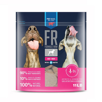 Formule Raw Bœuf pour chiens 11lbs