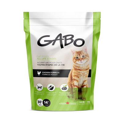 Gabo Nourriture Pour Chat & Chaton, Tout Stade De Vie au poulet 6,6Lb - La boite à Penny