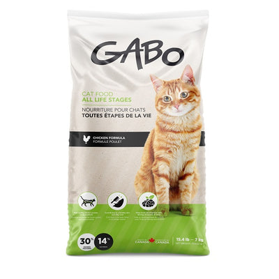 Gabo Nourriture Pour Chat & Chaton, Tout Stade De Vie au poulet 15,4 lb