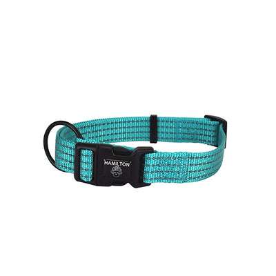 HAMILTON collier ajustable haut visibilité TURQUOISE 1" X 18" à 26"